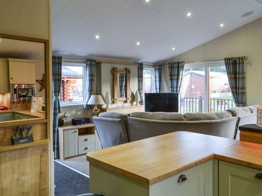 Open plan living space | Griffon Lodge - Felmoor Park, Felton, near Morpeth