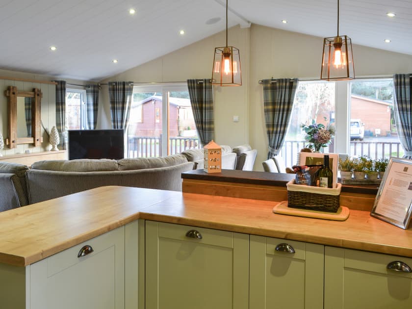 Open plan living space | Griffon Lodge - Felmoor Park, Felton, near Morpeth