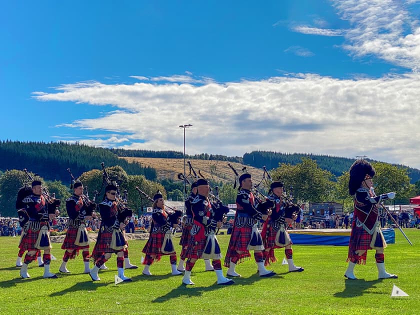 The Annual, Glen Urqhaurt Highland games are held just a short walk away in Drumnadrochit | Riverside Cottage, Drumnadrochit, near Loch Ness