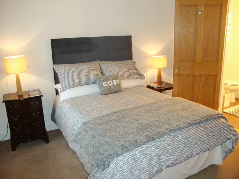 Double bedroom with eh-suite and walk in wardrobe  | The Bothy, Walkerburn, near Peebles