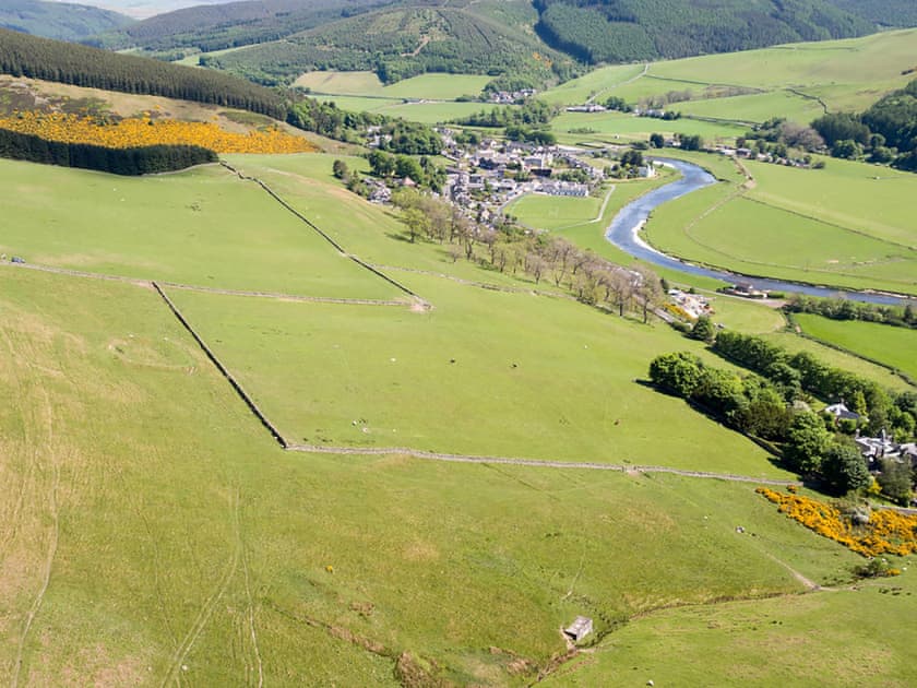View of the farm | The Bothy, Walkerburn, near Peebles