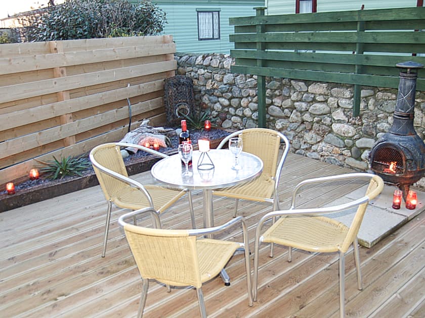 Patio | Swn Y Tonnau, Tywyn. near Aberdovey