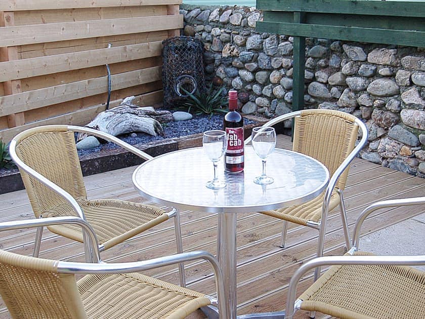 Patio | Swn Y Tonnau, Tywyn. near Aberdovey