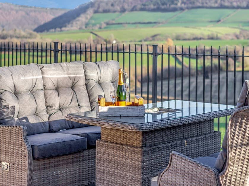 Sitting-out-area | The Lodge, Monmouth