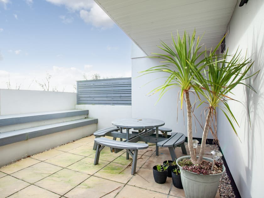 Patio | Bramble House, Watergate Bay, Newquay