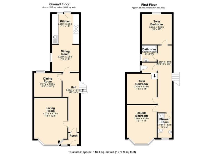 Floor plan | Kenmare Cottage, Shanklin