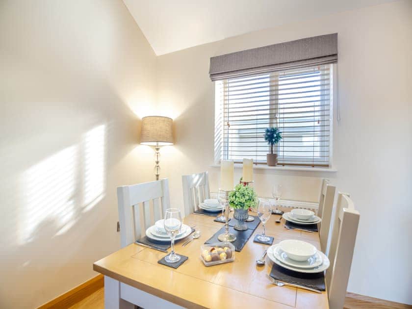 Dining Area | Pwyll Cottage - Bryn Awel Caravan Park, Pentraeth