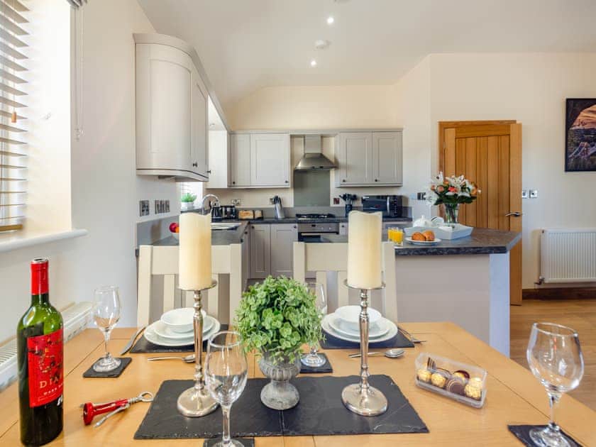 Dining Area | Pwyll Cottage - Bryn Awel Caravan Park, Pentraeth
