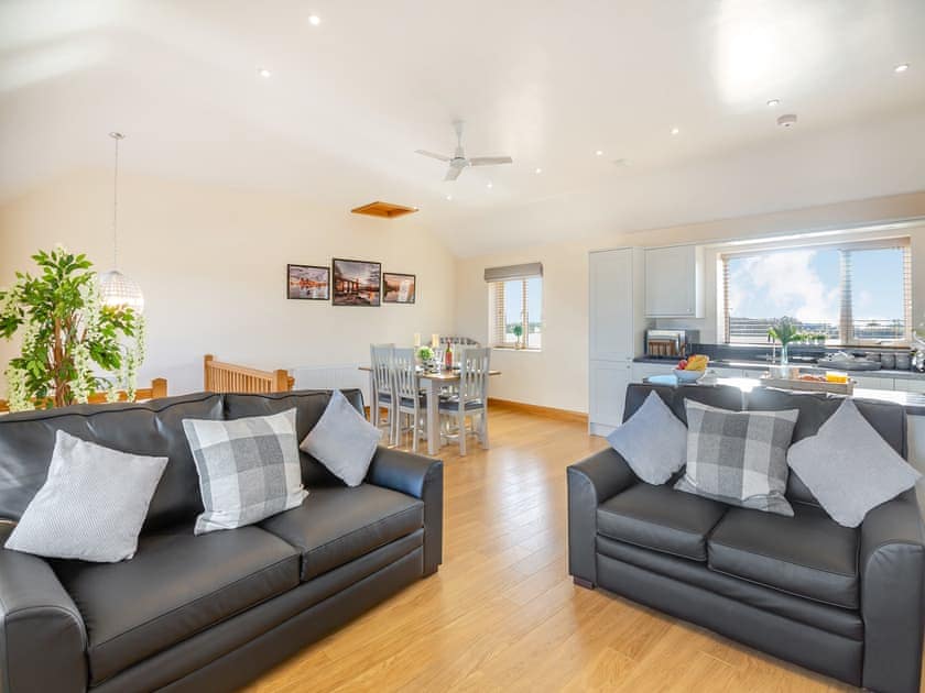 Open plan living space | Math Cottage - Bryn Awel Caravan Park, Pentraeth