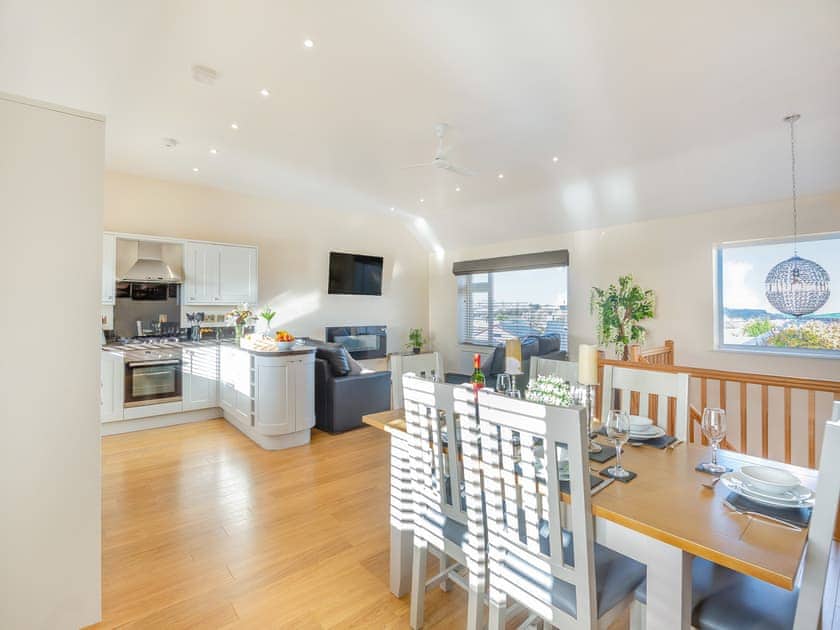 Open plan living space | Math Cottage - Bryn Awel Caravan Park, Pentraeth