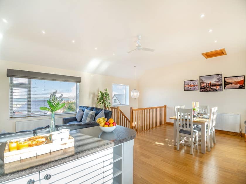 Open plan living space | Math Cottage - Bryn Awel Caravan Park, Pentraeth