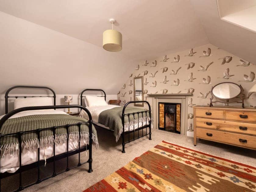 Twin bedroom | Old Duffus Farmhouse, Duffus, near Elgin