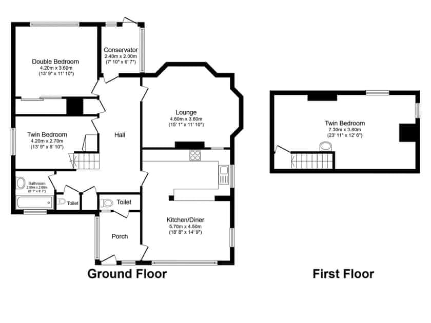 Floor plan | Whitestones, Limerstone, near Brightstone