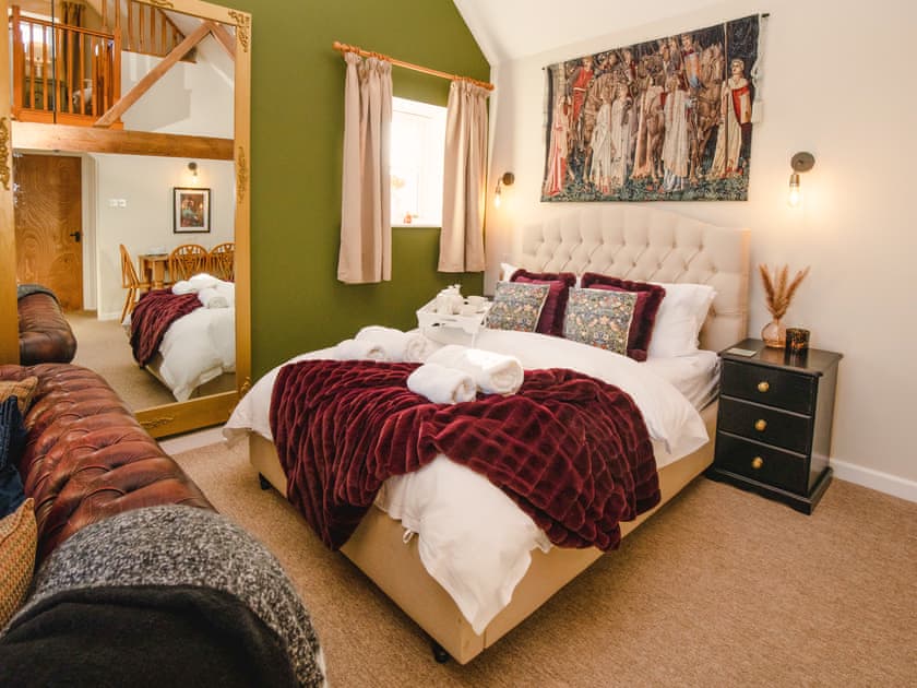 Sleeping area | Hayloft Cottage - Rudge Farm Cottages, Chilcombe, near Bridport