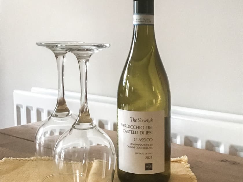 Welcome bottle of Wine Society white wine | Ebba’s Neuk, Beadnell