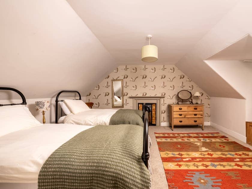 Twin bedroom | Old Duffus Farmhouse, Duffus, near Elgin