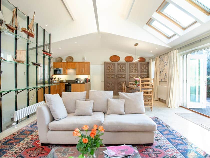 Open plan living space | The Studio at Granny’s Well, Mixtow, near Fowey