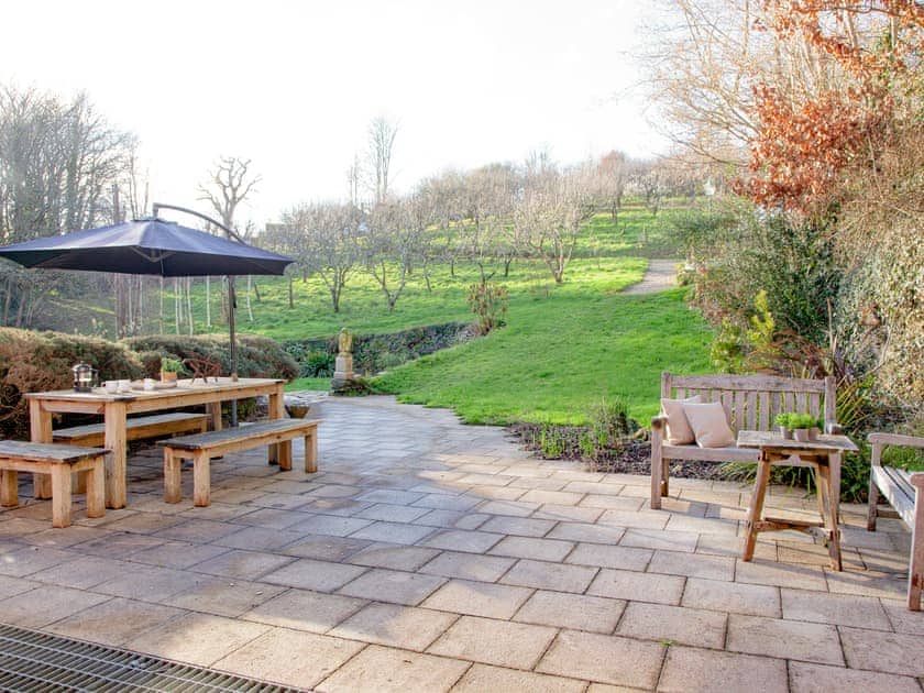 Outdoor area | The Studio at Granny’s Well, Mixtow, near Fowey