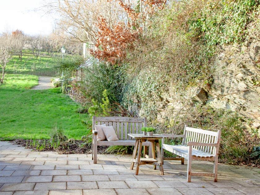Outdoor area | The Studio at Granny’s Well, Mixtow, near Fowey