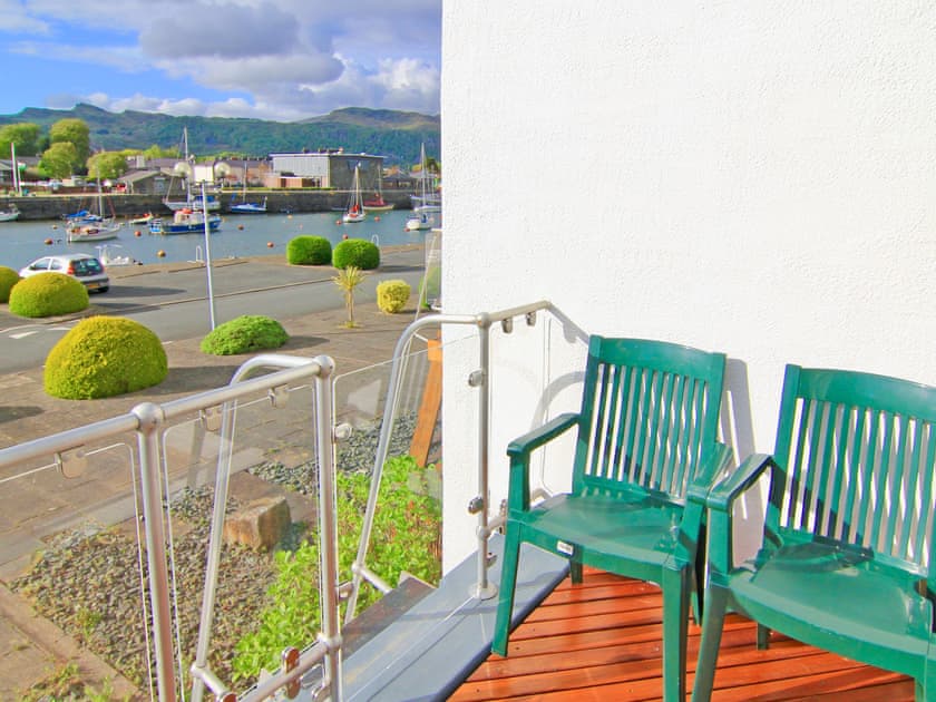 Balcony | The Moorings Apartment, Porthmadog