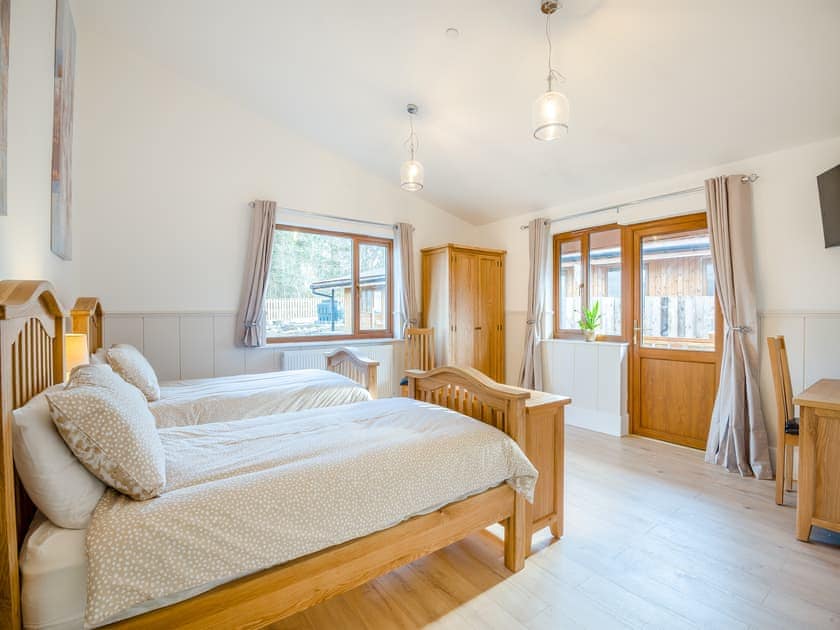 Twin bedroom | Hawthorn Lodge - Mid Wales Lodges, Llandrindod Wells