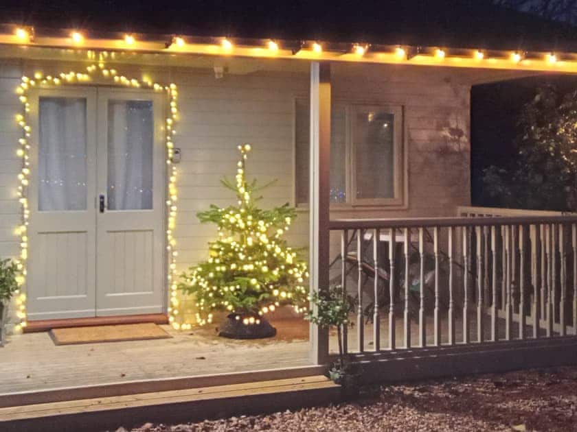 Terrace lit up for Christmas  | The Pavilion, Swaton