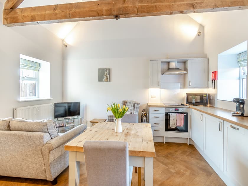 Open plan living space | The Dairy - Wolds Way Holiday Cottages, Low Hunsley