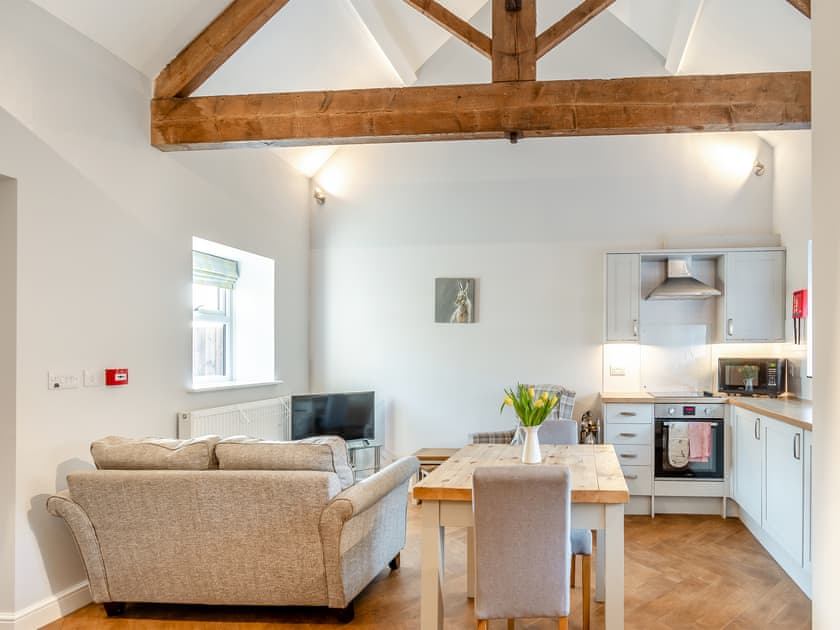 Open plan living space | The Dairy - Wolds Way Holiday Cottages, Low Hunsley