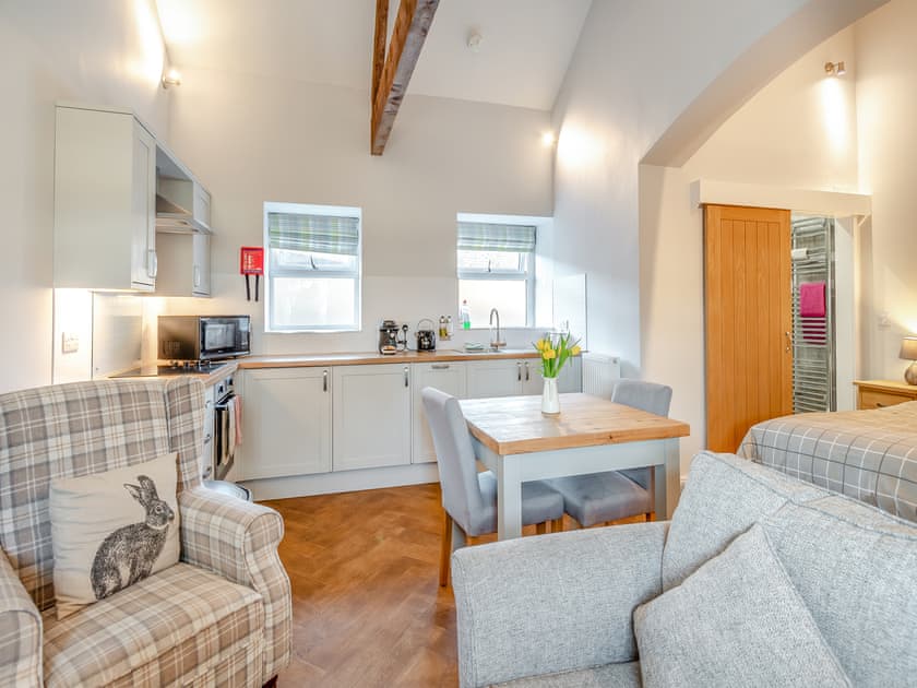 Open plan living space | The Dairy - Wolds Way Holiday Cottages, Low Hunsley