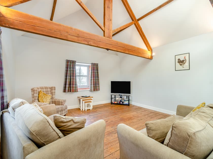 Living area | Nellies Shed - Wolds Way Holiday Cottages, Low Hunsley