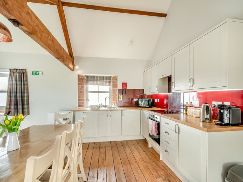 Kitchen area | Nellies Shed - Wolds Way Holiday Cottages, Low Hunsley