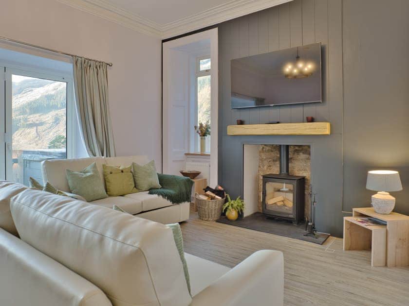 Living area | Loch Eck Holiday Cottages- Cur Cottage - Loch Eck Holiday Cottages, Near Dunoon