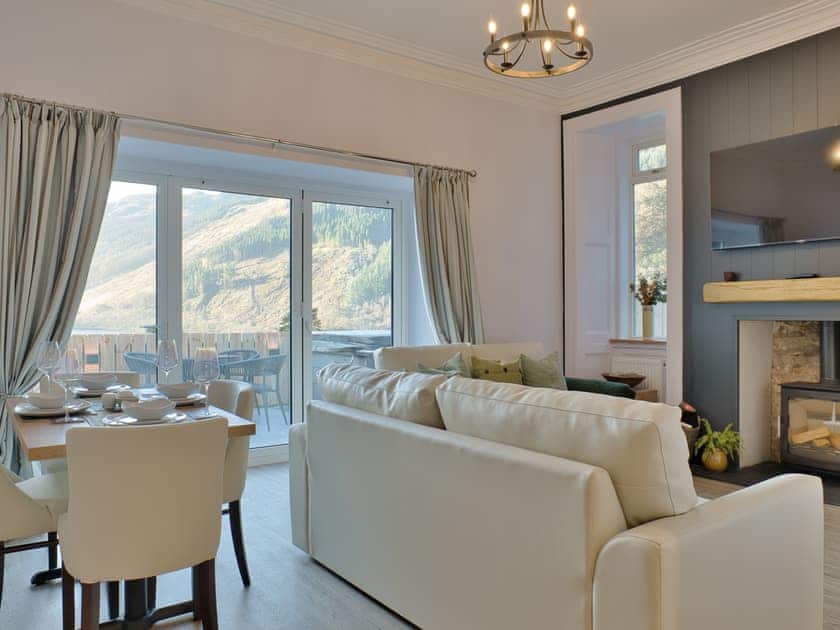 Living room/dining room | Loch Eck Holiday Cottages- Cur Cottage - Loch Eck Holiday Cottages, Near Dunoon