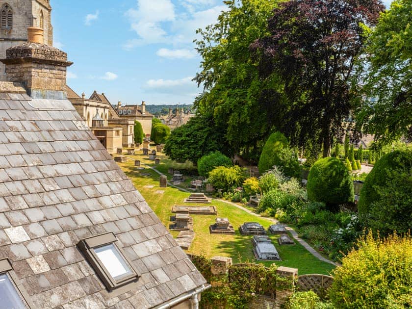 View from upper level | The Old Library, Painswick