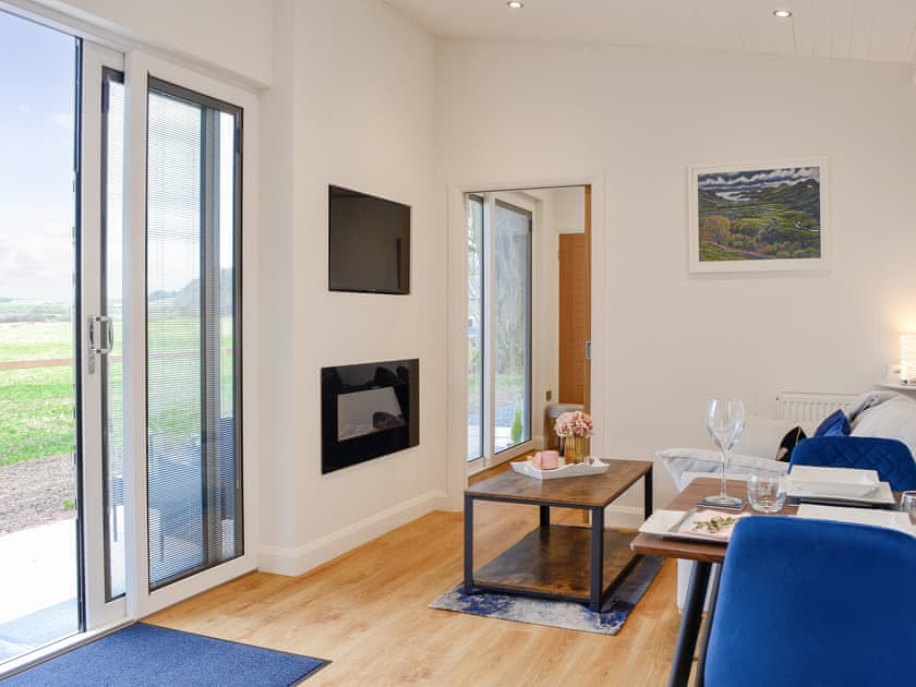 Living area | Lime Tree Lodge - Farm Holidays, Castle Douglas