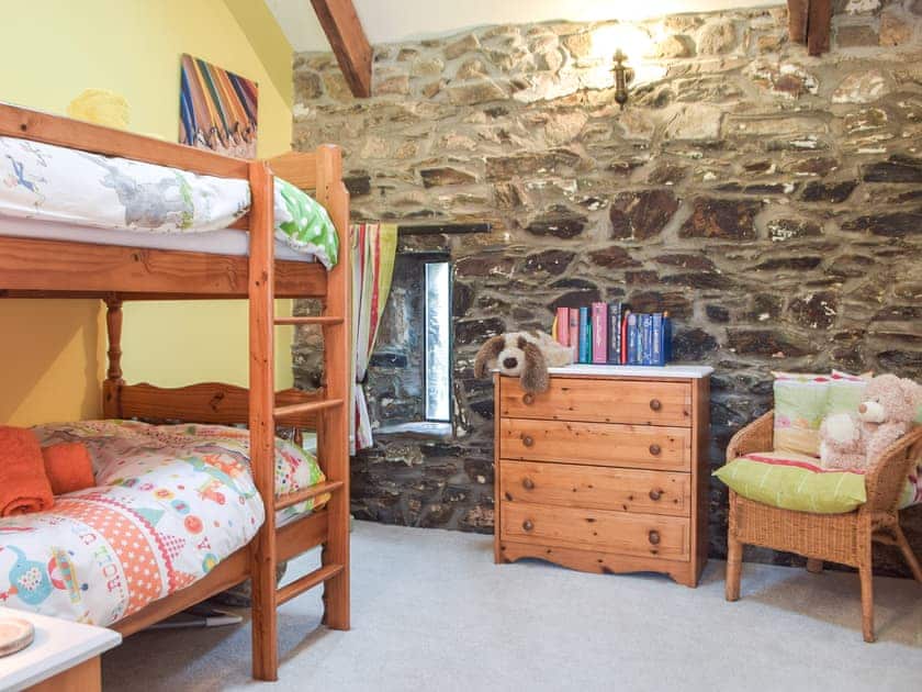 Bunk bedroom | Upper Farms Barns - Swallow Lodge - Upper Farm Barns, Mathry, near St Davids