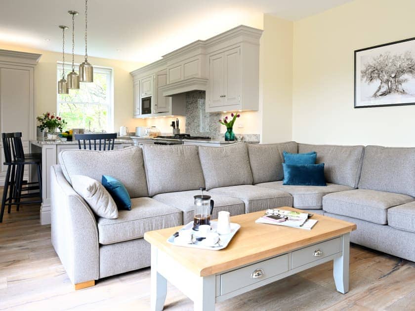 Open plan living space | The Farmhouse - Brook Farmhouse Cottages, Brook, near Brighstone