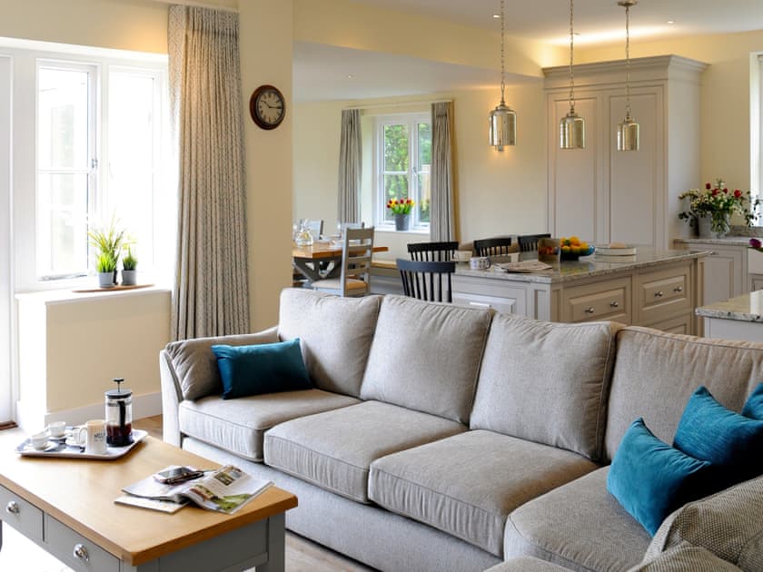 Open plan living space | The Farmhouse - Brook Farmhouse Cottages, Brook, near Brighstone