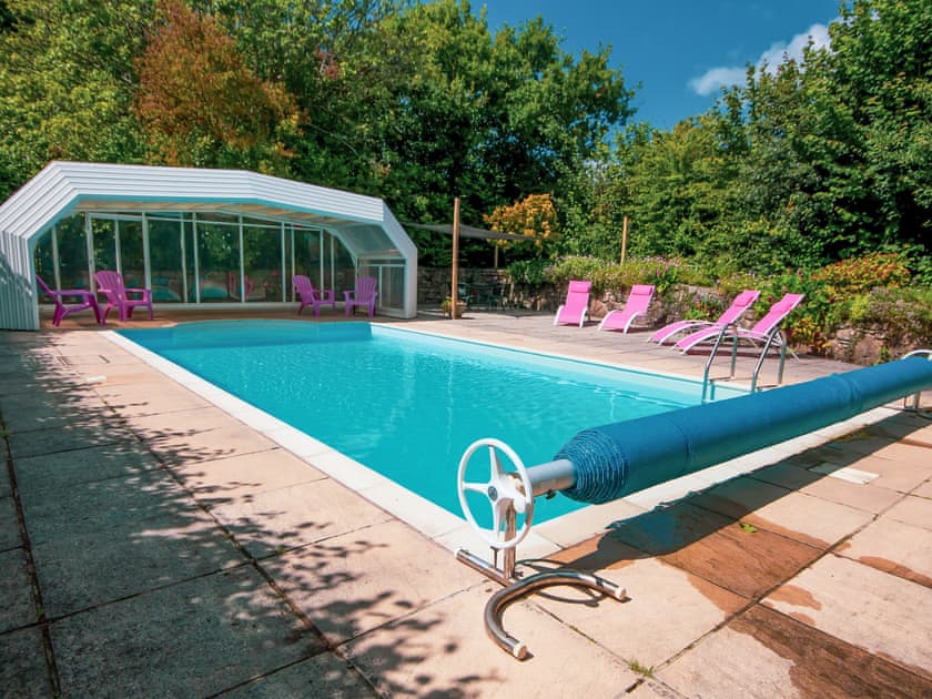 Swimming pool | Wood View - Mount Pleasant Cottages, Mount, near Bodmin