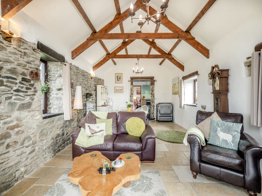Open plan living space | Gwarffynnon Barn, Llanon, near Aberystwyth