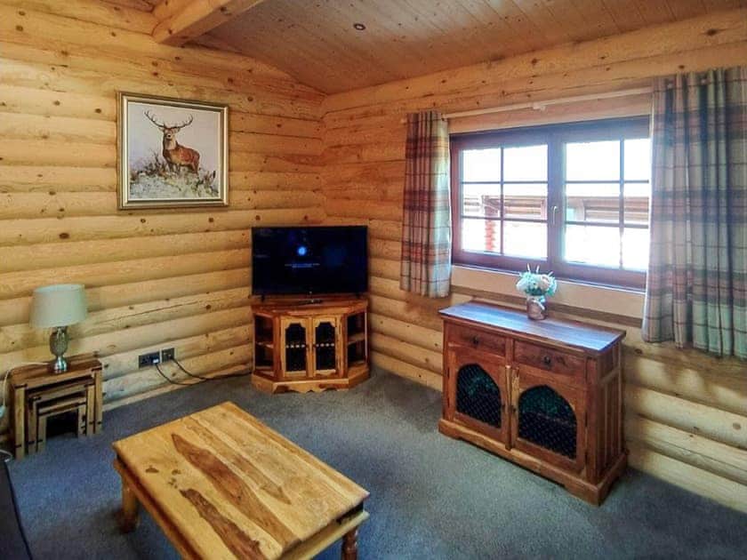 Living area | Gingerbread Log Cabin - Felmoor Park, Felton, near Morpeth