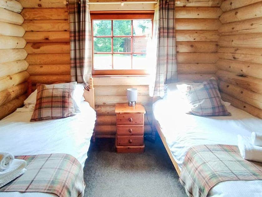 Twin bedroom | Gingerbread Log Cabin - Felmoor Park, Felton, near Morpeth