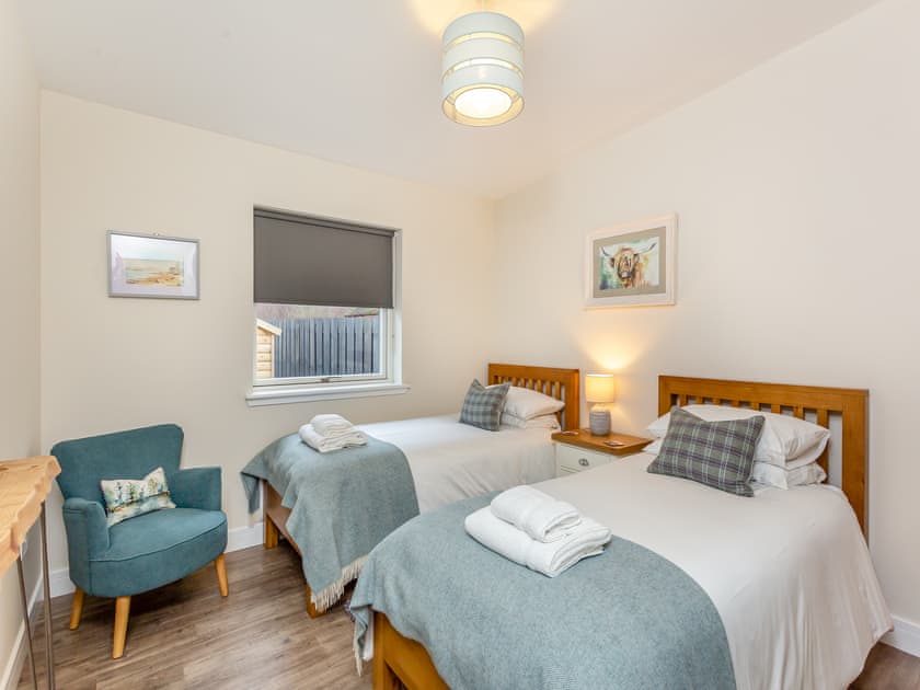 Twin bedroom | Learag, Culbokie, near Dingwall