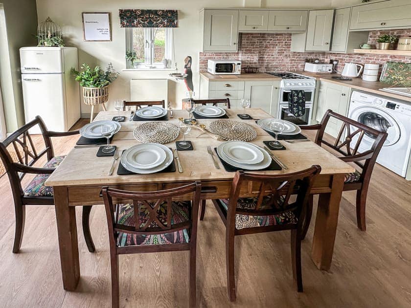 Dining Area | TallTrees - Lawpit Lodges, Uplowman, near Tiverton