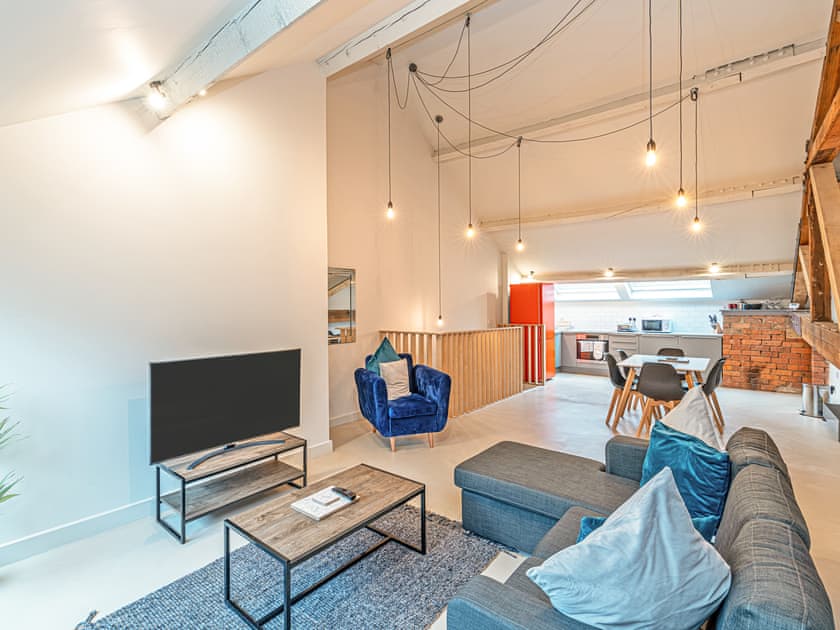 Open plan living space | Apartment 13 - Carriage Works, Preston