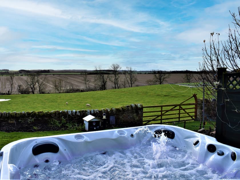 Hot tub | The Old Farmhouse, Ancroft, near Berwick-upon-Tweed
