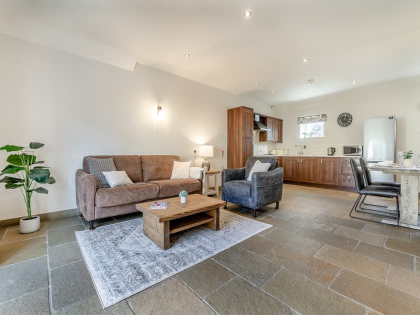 Open plan living space | Bell’s Barn - Harvester Cottages, Kirkbridge, near Crakehall