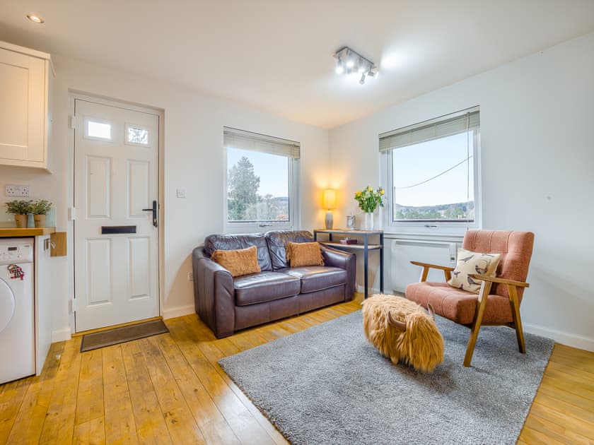 Living area | Boreland Farm Cabin - Boreland Farm Cottages, Kirkmichael, near Blairgowrie