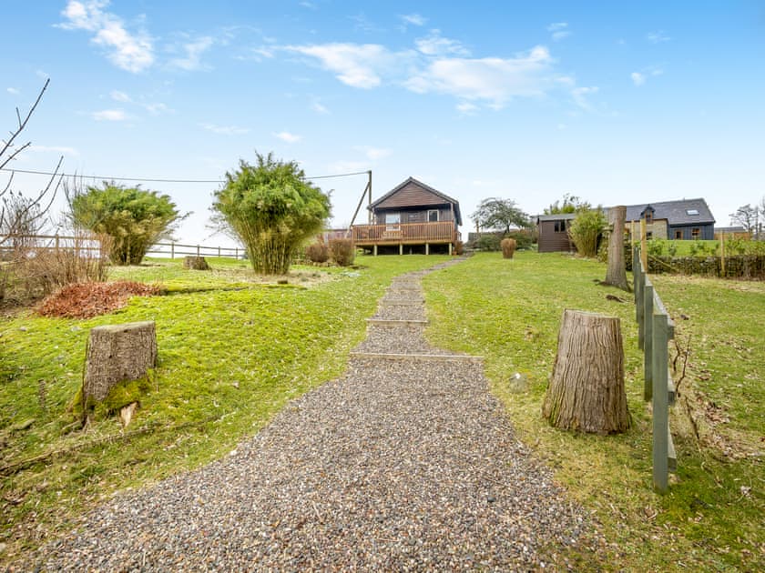 Exterior | Boreland Farm Cabin - Boreland Farm Cottages, Kirkmichael, near Blairgowrie