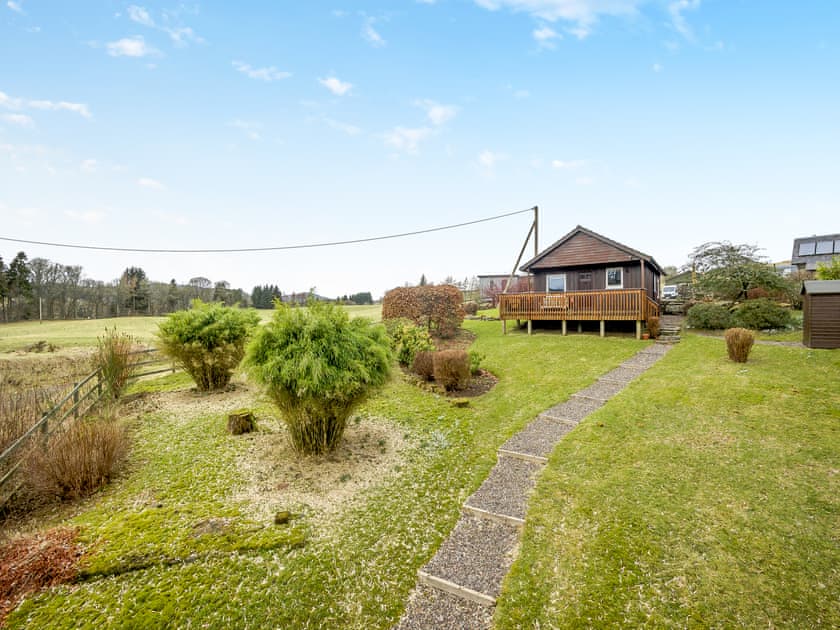 Exterior | Boreland Farm Cabin - Boreland Farm Cottages, Kirkmichael, near Blairgowrie